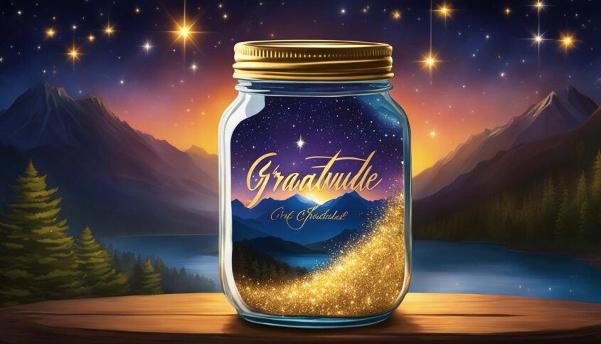 gratitude glitter jar